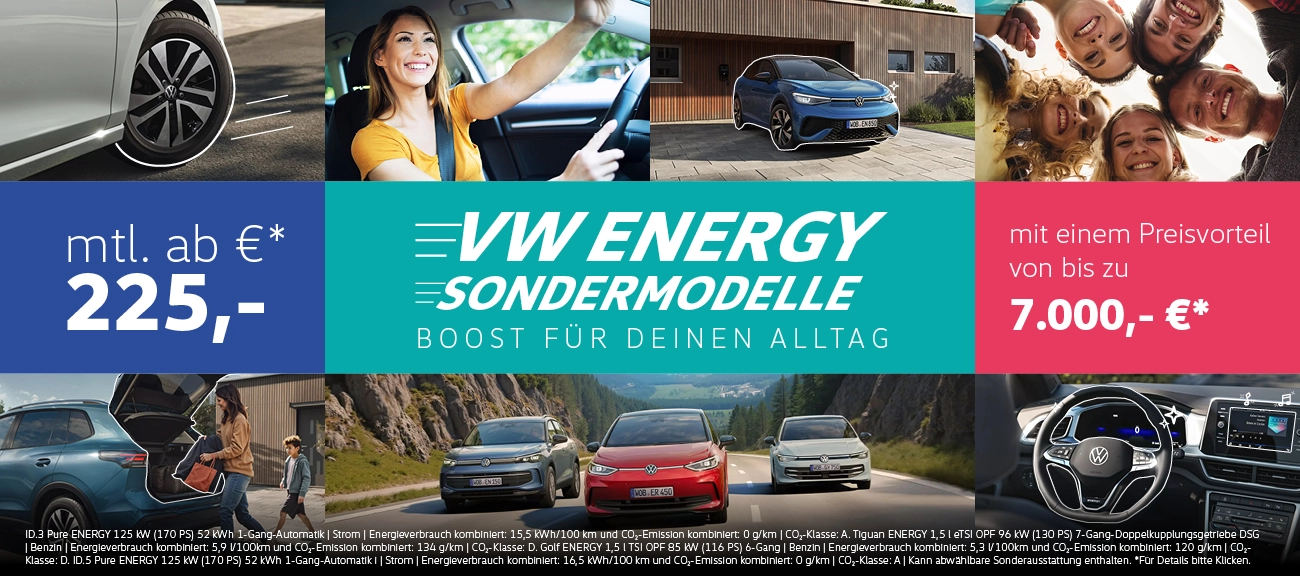 VW ENERGY Sondermodelle