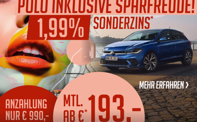  VW Polo 1,99% Sonderleasing